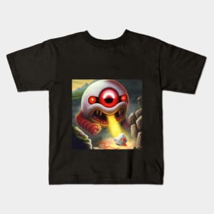 A very fierce Dug and monstrous Dig with red lightning and red eyes Kids T-Shirt